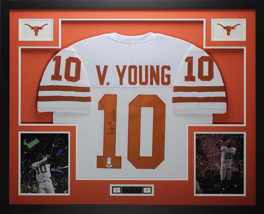 vince young longhorns jersey
