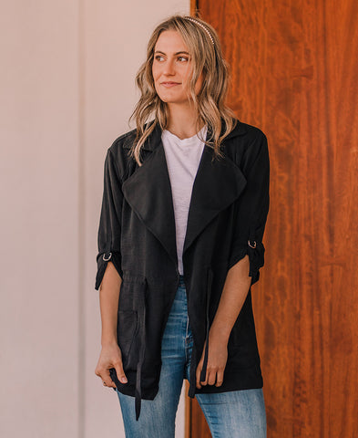 Gray Leopard and Black Reversible Windbreaker (SN1089)