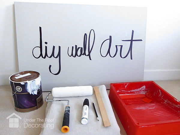 how to make your own canvas art - supplies you'll need