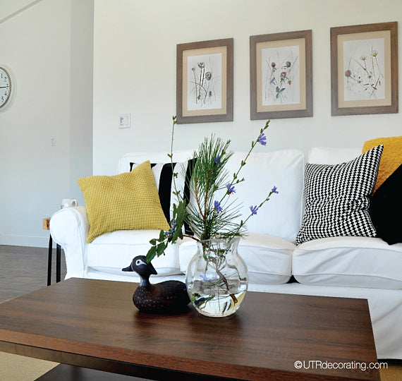 Living room at the cottage