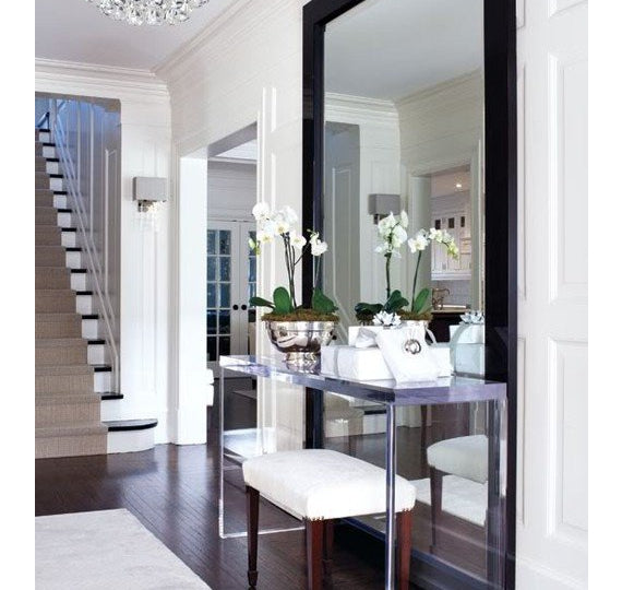 Mirror in foyer