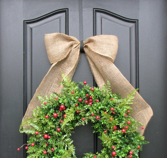 Over-the-door wreath hanger by Etsy