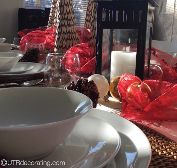 Holiday table setting