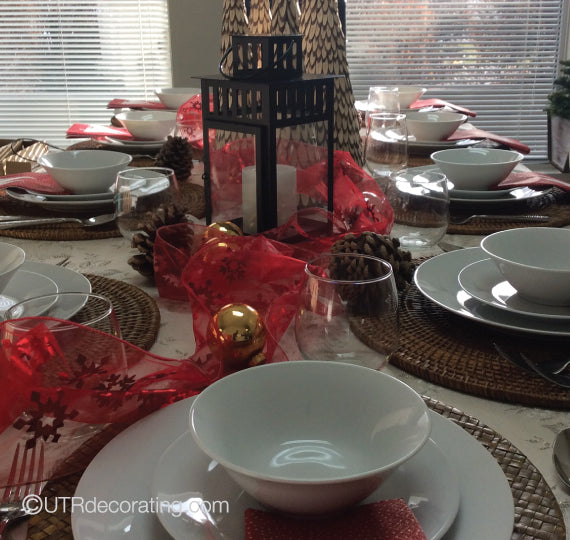 Holiday Table setting