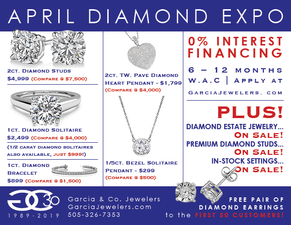 image of diamond jewelry sale information in Farmington NM