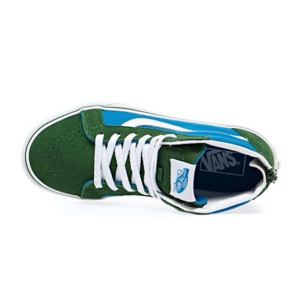 green lace up vans