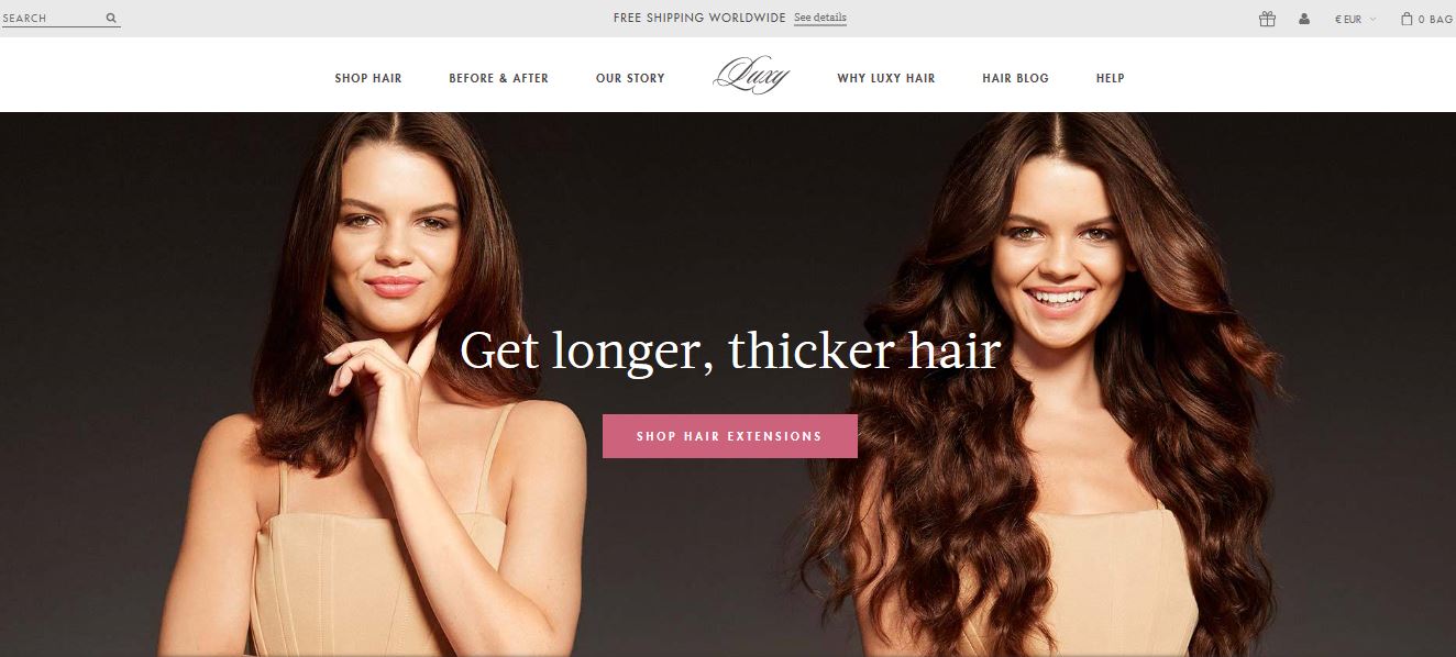 Luxy Hair | 50 negozi Shopify