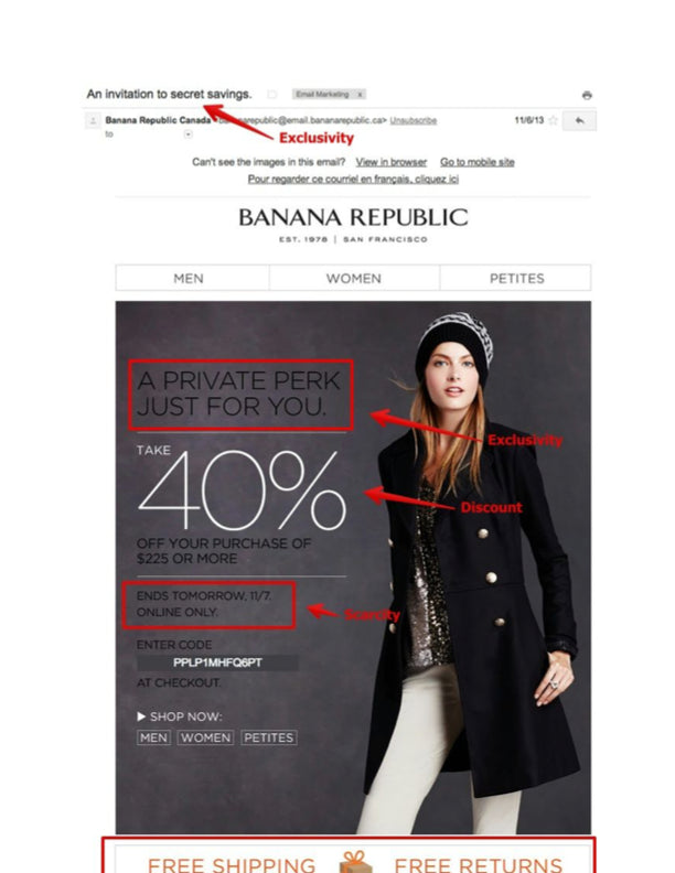 Banana Republic email