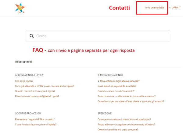 Uppa pagina FAQ