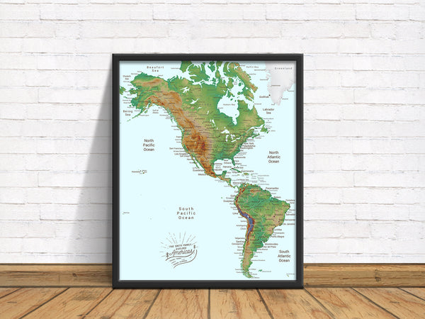 Americas Push Pin Map Topographic With 1000 Pins Modern Map Art