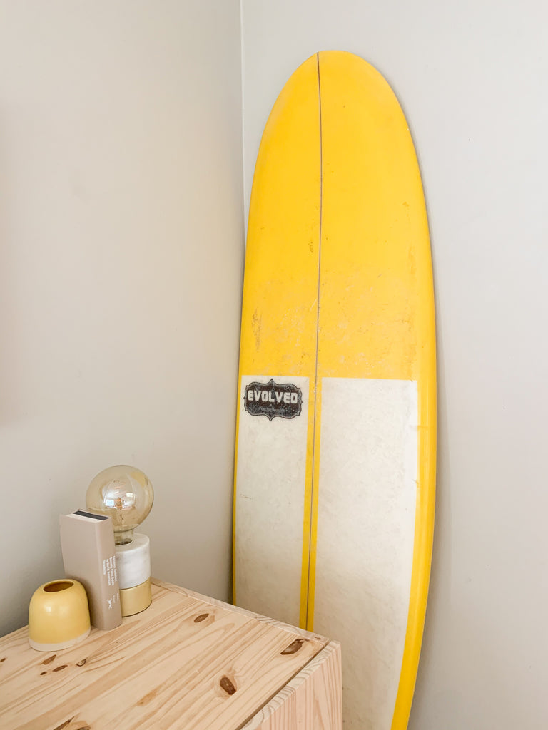 Beach style with surf board 
