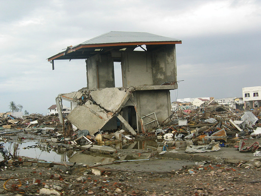 tsunami wreckage