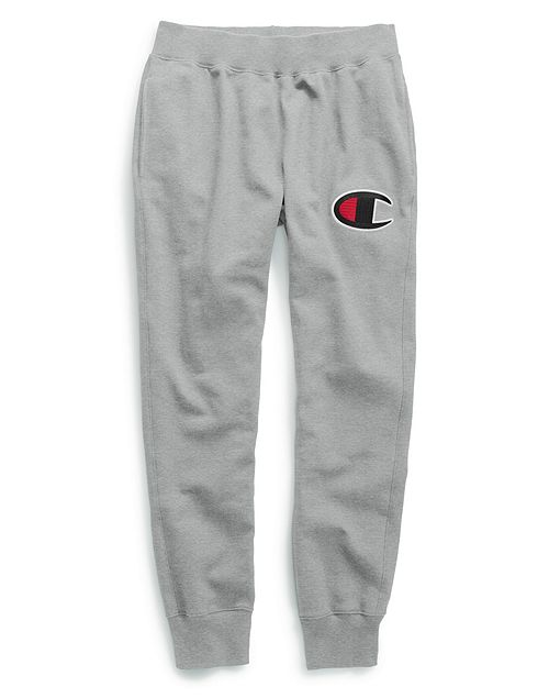 champion womens reverse weave jogger with chainstitch c logo