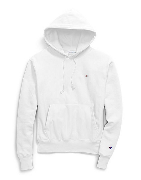 champion life men's reverse weave pullover hoodie white