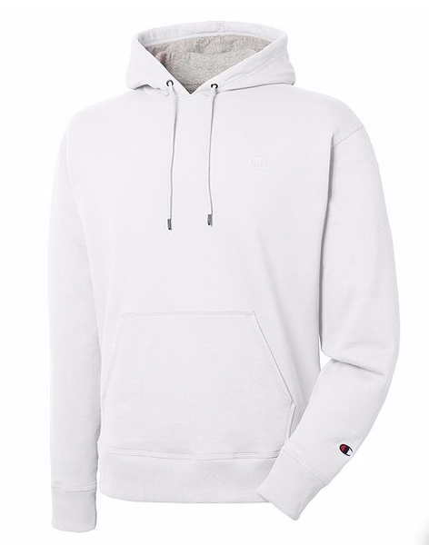 champion men's fleece logo hoodie