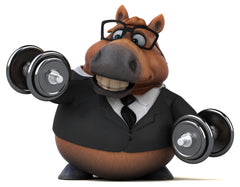 Horse with Dumbells