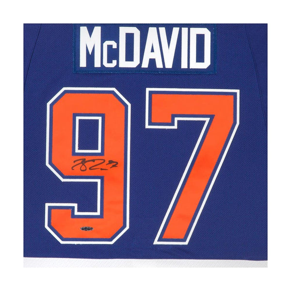 connor mcdavid signed oilers jersey