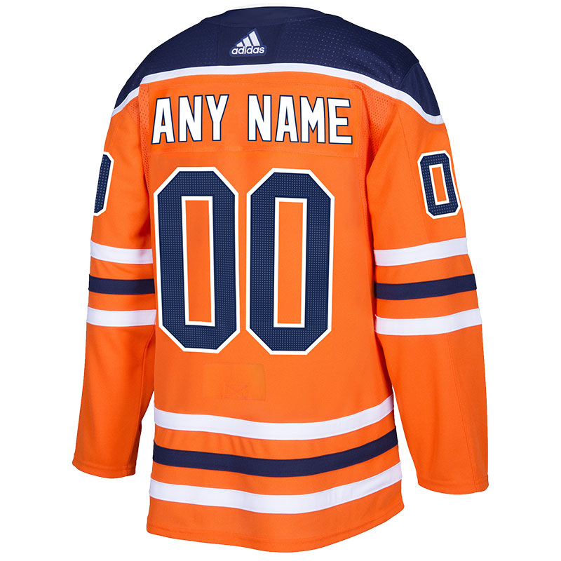 Edmonton Oilers NHL Authentic CUSTOM Pro Home Jersey w/On Ice Cresting