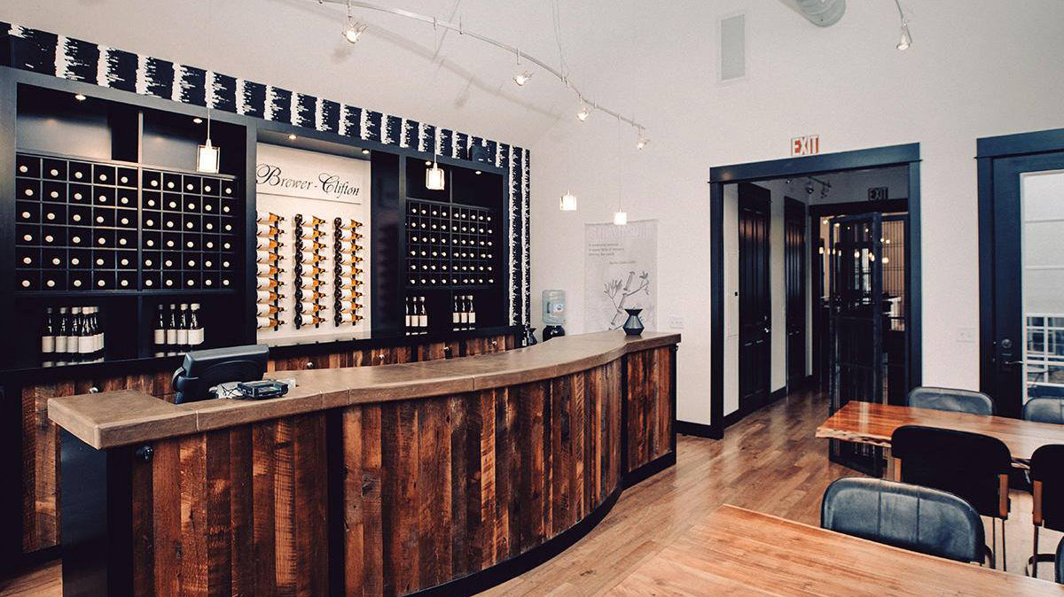 Brewer-Clifton wine tasting room in Los Olivos Santa Barbara