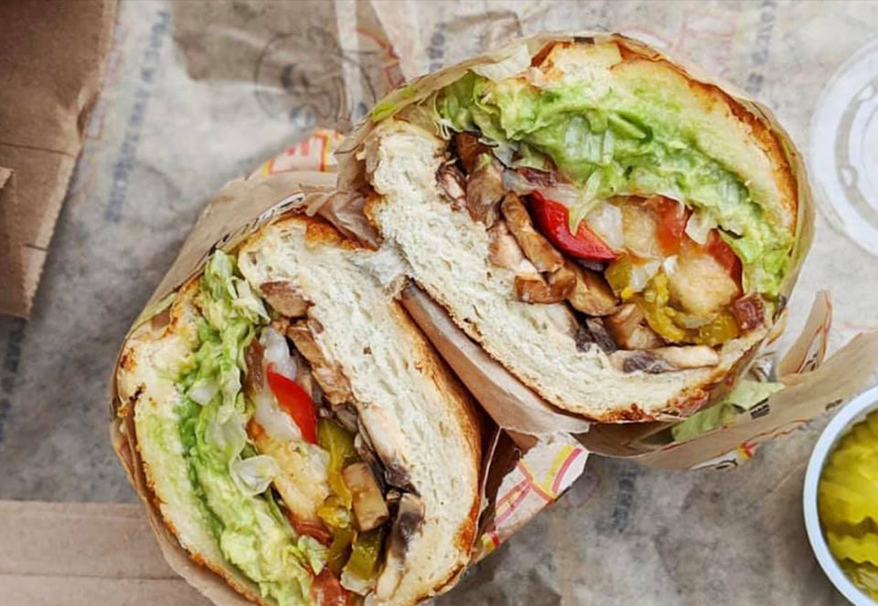 Ike's sandwiches vegan options in San Diego