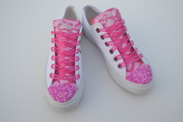 adult pink converse