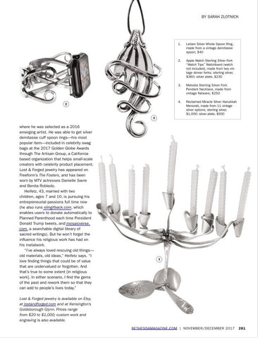 Spoon Rings, Fork Bracelets & more - Lost & Forged in Bethesda Magazine