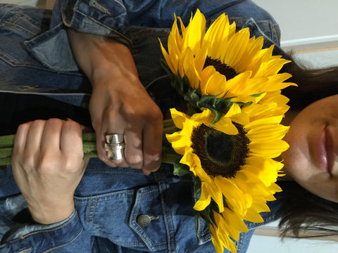 Meadow Flower Whole Spoon Ring, worn by Jennifer from Cute Teachings blog