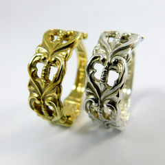 Norwegian Spoon Handle Rings, Heart Design