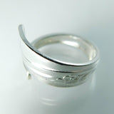 Silver Spoon Ring, Meadow Flower Spoon Ring