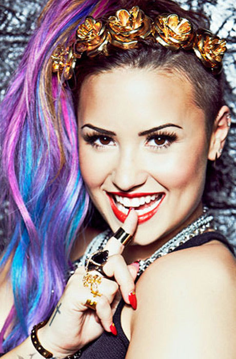 Demi Lovato: ID cuffs and Lana rose headband, SEVENTEEN MAGAZINE