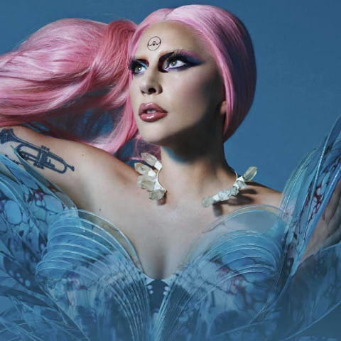 Lady Gaga in Krystal Choker for Chromatica promos