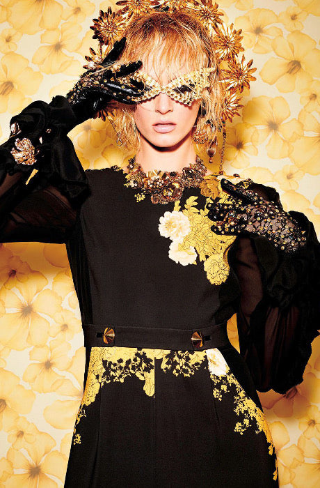 Daria Strokous: Flower girl for Harper's Bazaar Japan