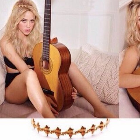 Shakira: Trio crowns and leaf crown, SHAKIRA Empire album cover and inside book images