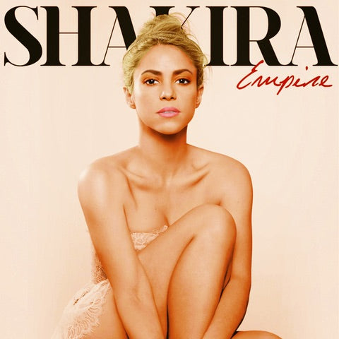 Shakira: Trio crowns and leaf crown, SHAKIRA Empire album cover and inside book images