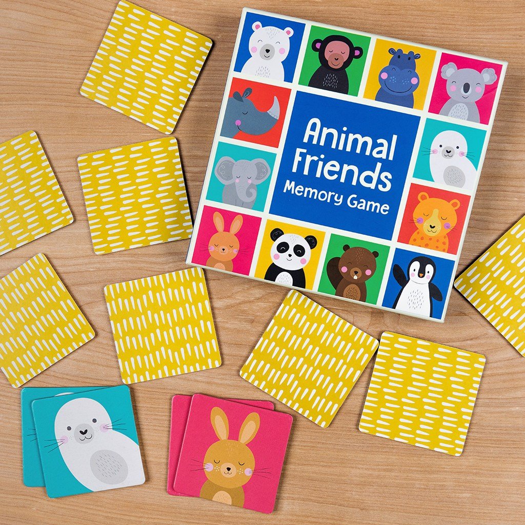 Animal Friends Kids Flashcard Memory Game | Indoor Outdoors - Indoor  Outdoors