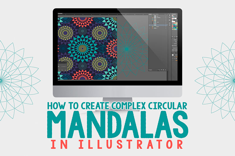 How to create a complex circular mandala in illustrator. by teresa magnuson