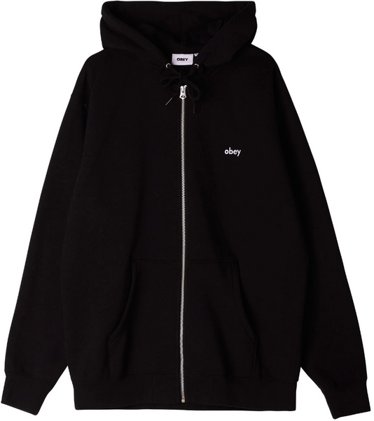 Obey Tab Zip Hood Black M L XL