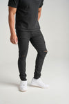 Spark Ripped Twill Pant (Jet Black)