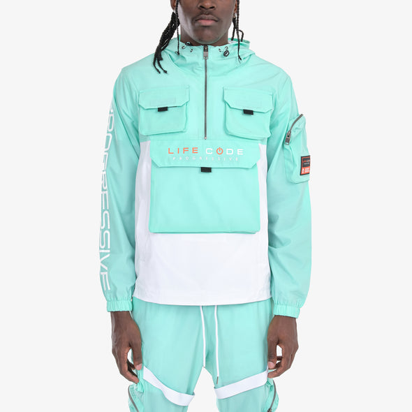 Life Code Windbreaker Jacket (Mint)