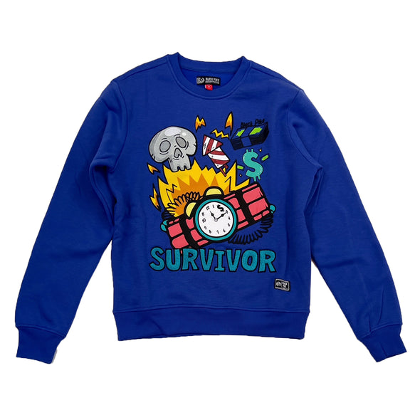 Black Pike Survivor Crewneck (Blue)