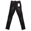 KDNK Spot Painted Brush Moto Denim Pant (Dark Medium Grey) - Fashion Landmarks