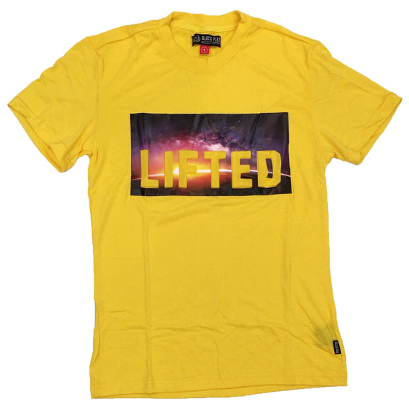 Black Pike Lifted Embossed Tee (Yellow)