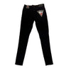 Evolve Painted Biker Jean (Black/White)