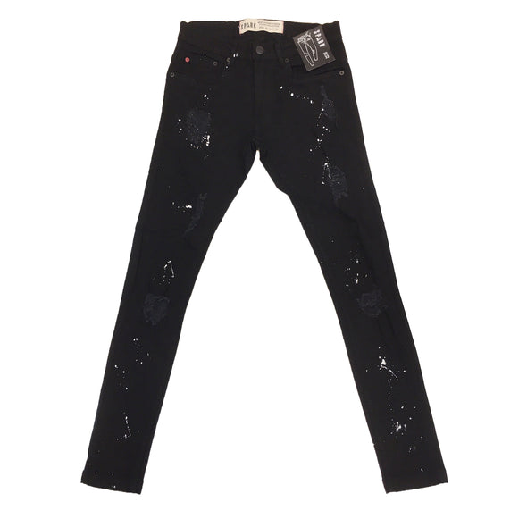 Spark Paint Ripped Jean (Black)
