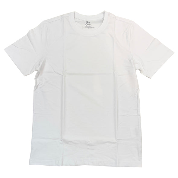 Rich Cotton Premium Slim Fit Round Neck Plain Tee (White)