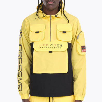 Life Code Windbreaker Jacket (Yellow)
