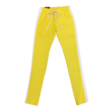 Royal Blue Single Strip Track Pant (Yellow/White)