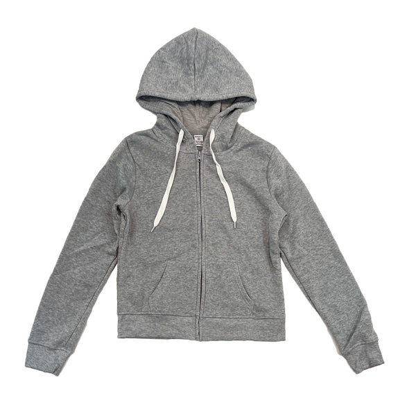 Triple Black Woman Zip Up Hoodie (Grey)