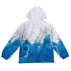 Life Code Heavy Map Windbreaker Jacket (White/Blue)