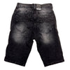 M.Society Ripped Jean Short (Black)